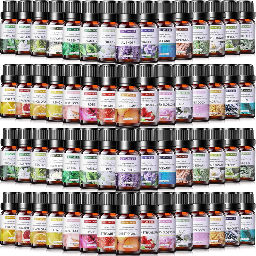 Nuanchu 90 Essential Oils Set 10ml Natural Essential Oils Aromatherapy Essential Oil Kit for Diffuser Humidifier Aromatherapy Oils for Candle Bath Bombs Making